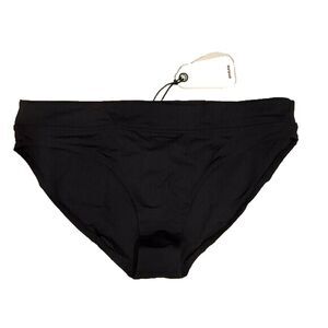 Prana Womens Summer Wave Bikini Swim Bottom Black M Beach Summer Pool Vacation
